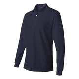 437MLR JERZEES SpotShield™ 50/50 Long Sleeve Polo J. Navy