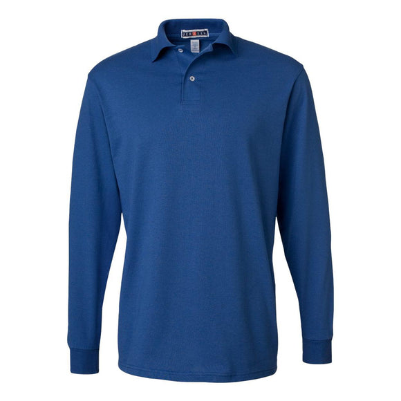 437MLR JERZEES SpotShield™ 50/50 Long Sleeve Polo Royal