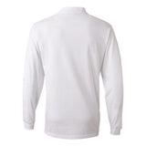 437MLR JERZEES SpotShield™ 50/50 Long Sleeve Polo White