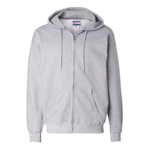 F280 Hanes Ultimate Cotton® Full-Zip Hooded Sweatshirt Light Steel