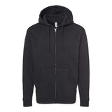 IND4000Z Independent Trading Co. Heavyweight Full-Zip Hooded Sweatshirt Black