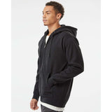 IND4000Z Independent Trading Co. Heavyweight Full-Zip Hooded Sweatshirt Charcoal Heather