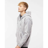 IND4000Z Independent Trading Co. Heavyweight Full-Zip Hooded Sweatshirt Grey Heather