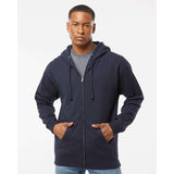 IND4000Z Independent Trading Co. Heavyweight Full-Zip Hooded Sweatshirt Navy