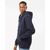 IND4000Z Independent Trading Co. Heavyweight Full-Zip Hooded Sweatshirt Navy