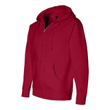 IND4000Z Independent Trading Co. Heavyweight Full-Zip Hooded Sweatshirt Red