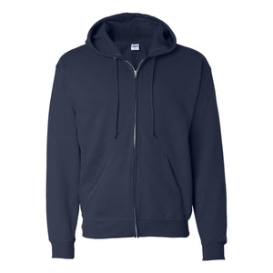 P180 Hanes Ecosmart® Full-Zip Hooded Sweatshirt Navy