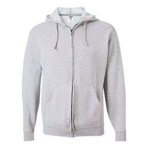 993MR JERZEES NuBlend® Full-Zip Hooded Sweatshirt Ash