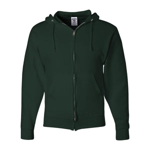 993MR JERZEES NuBlend® Full-Zip Hooded Sweatshirt Forest Green