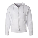 993MR JERZEES NuBlend® Full-Zip Hooded Sweatshirt White