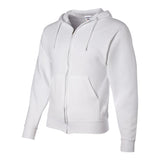 993MR JERZEES NuBlend® Full-Zip Hooded Sweatshirt White