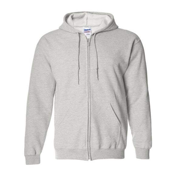 18600 Gildan Heavy Blend™ Full-Zip Hooded Sweatshirt Ash