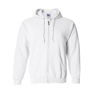 18600 Gildan Heavy Blend™ Full-Zip Hooded Sweatshirt White