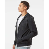 AFX4000Z Independent Trading Co. Full-Zip Hooded Sweatshirt Charcoal Heather