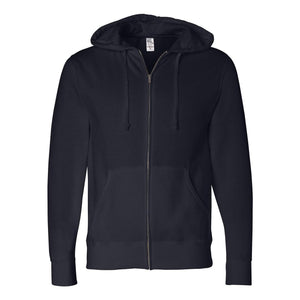 AFX4000Z Independent Trading Co. Full-Zip Hooded Sweatshirt Navy