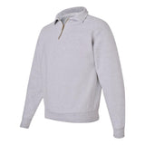 4528MR JERZEES Super Sweats NuBlend® Quarter-Zip Cadet Collar Sweatshirt Ash