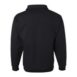 4528MR JERZEES Super Sweats NuBlend® Quarter-Zip Cadet Collar Sweatshirt Black