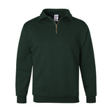 4528MR JERZEES Super Sweats NuBlend® Quarter-Zip Cadet Collar Sweatshirt Forest Green