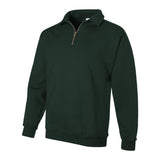 4528MR JERZEES Super Sweats NuBlend® Quarter-Zip Cadet Collar Sweatshirt Forest Green