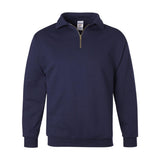 4528MR JERZEES Super Sweats NuBlend® Quarter-Zip Cadet Collar Sweatshirt J. Navy