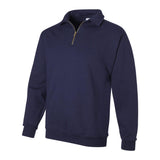 4528MR JERZEES Super Sweats NuBlend® Quarter-Zip Cadet Collar Sweatshirt J. Navy