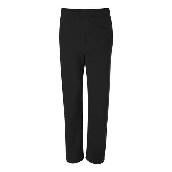 974MPR JERZEES NuBlend® Open-Bottom Sweatpants with Pockets Black