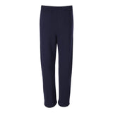 974MPR JERZEES NuBlend® Open-Bottom Sweatpants with Pockets J. Navy