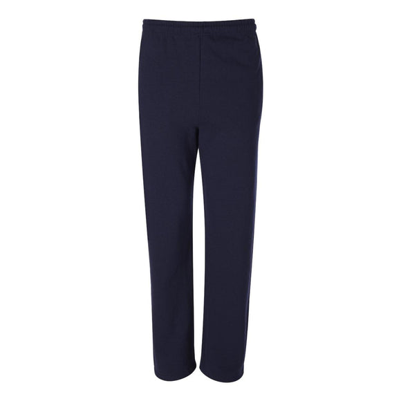 974MPR JERZEES NuBlend® Open-Bottom Sweatpants with Pockets J. Navy