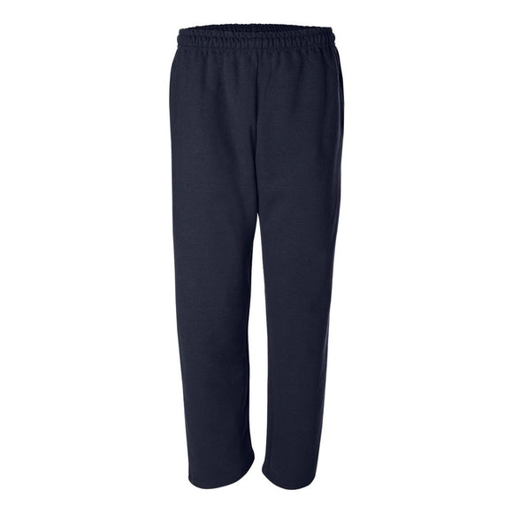 12300 Gildan DryBlend® Open-Bottom Sweatpants with Pockets Navy