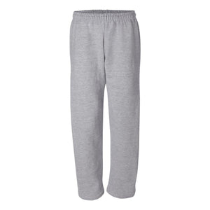 12300 Gildan DryBlend® Open-Bottom Sweatpants with Pockets Sport Grey