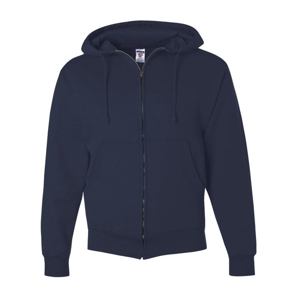 4999MR JERZEES Super Sweats NuBlend® Full-Zip Hooded Sweatshirt J. Navy