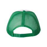 VC700 Valucap Foam Mesh-Back Trucker Cap White/ Kelly