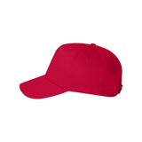 8869 Valucap Five-Panel Twill Cap Red