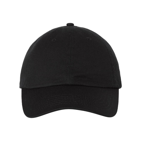 VC300A Valucap Adult Bio-Washed Classic Dad Hat Black