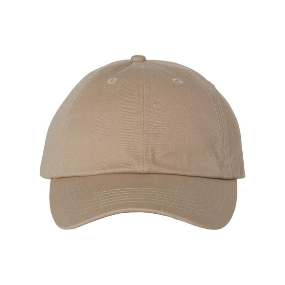 VC300A Valucap Adult Bio-Washed Classic Dad Hat Khaki