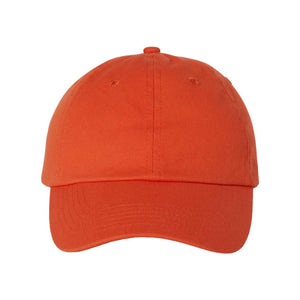 VC300A Valucap Adult Bio-Washed Classic Dad Hat Orange