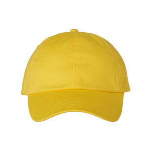 VC300A Valucap Adult Bio-Washed Classic Dad Hat Yellow