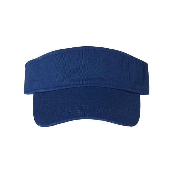 VC500 Valucap Bio-Washed Visor Royal Blue