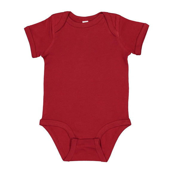 4400 Rabbit Skins Infant Baby Rib Bodysuit Garnet