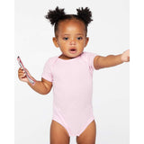 4400 Rabbit Skins Infant Baby Rib Bodysuit Pink