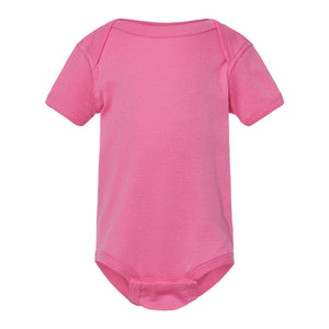 4400 Rabbit Skins Infant Baby Rib Bodysuit Raspberry