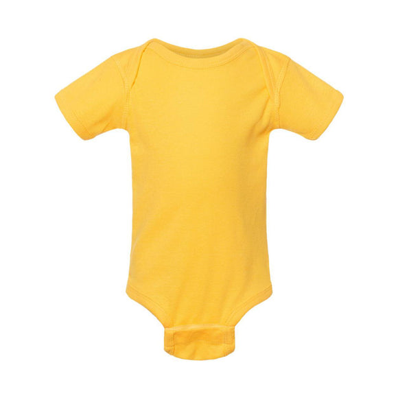 4400 Rabbit Skins Infant Baby Rib Bodysuit Yellow