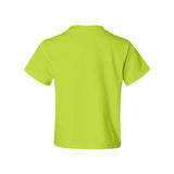 29BR JERZEES Dri-Power® Youth 50/50 T-Shirt Safety Green