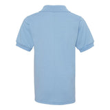 437YR JERZEES SpotShield™ Youth 50/50 Polo Light Blue