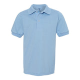 437YR JERZEES SpotShield™ Youth 50/50 Polo Light Blue