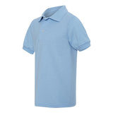 437YR JERZEES SpotShield™ Youth 50/50 Polo Light Blue