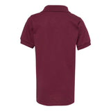 437YR JERZEES SpotShield™ Youth 50/50 Polo Maroon