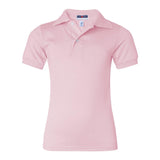 437YR JERZEES SpotShield™ Youth 50/50 Polo Pink