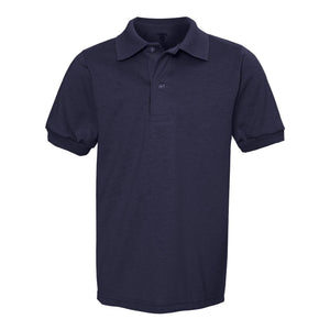 437YR JERZEES SpotShield™ Youth 50/50 Polo J. Navy