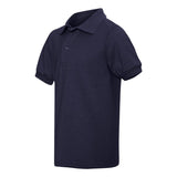 437YR JERZEES SpotShield™ Youth 50/50 Polo J. Navy